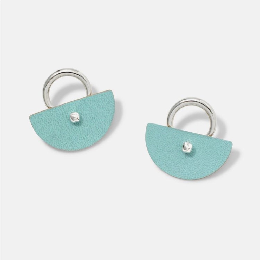Color Pop Front Facing Hoops Silver Stella & Dot